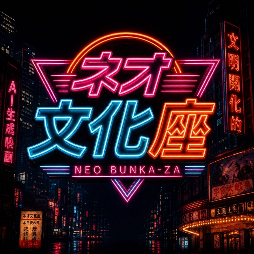 ネオ文化座 — NEO BUNKA-ZA ネオン看板ロゴ